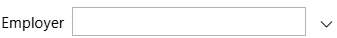 The employers Dropdown list selection