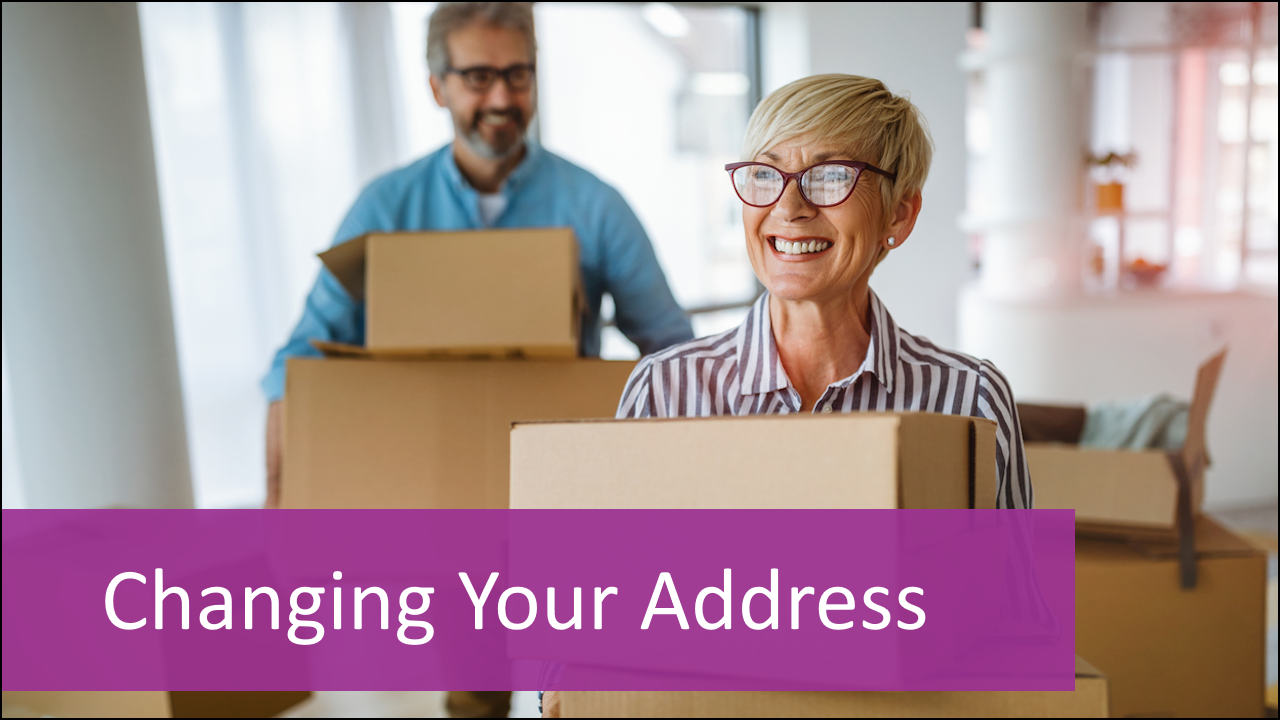 change your address