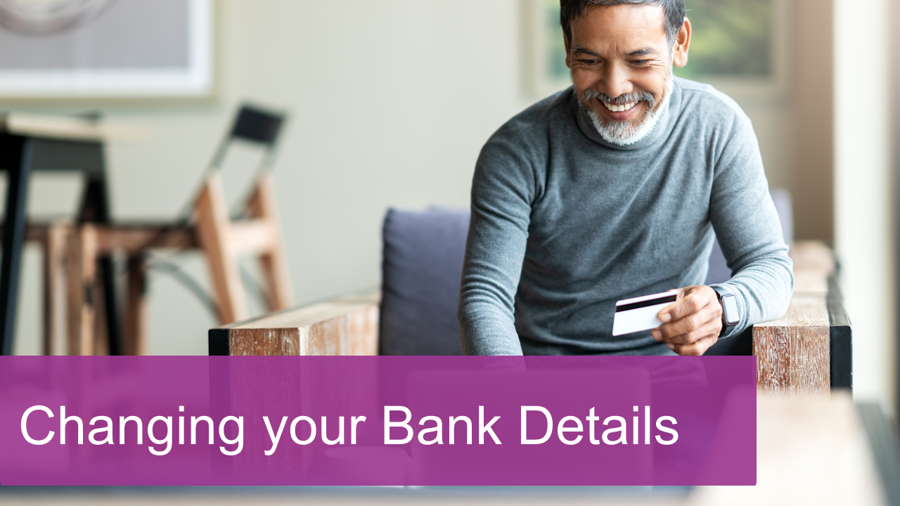 Change bank details