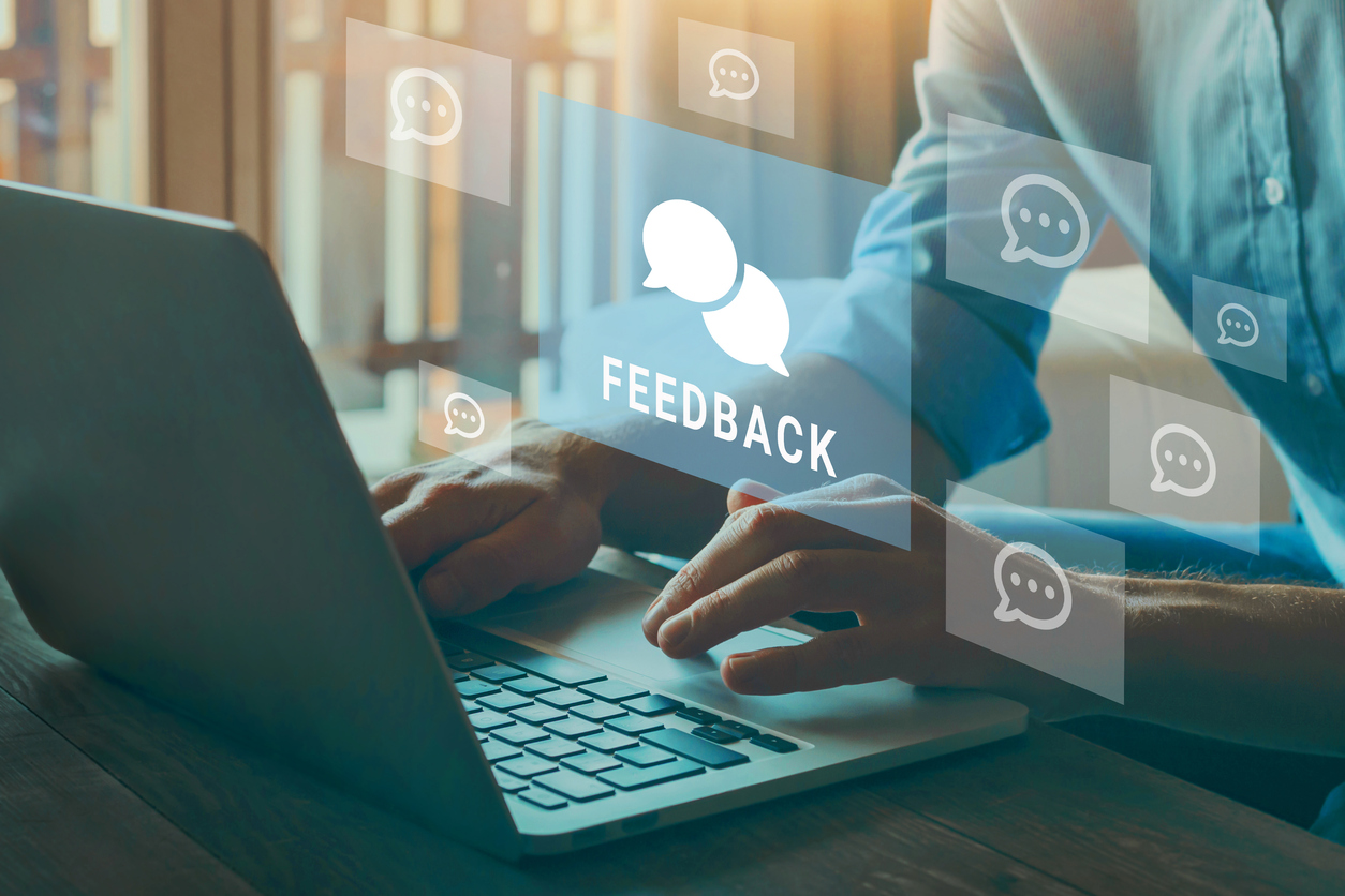 Giving feedback image