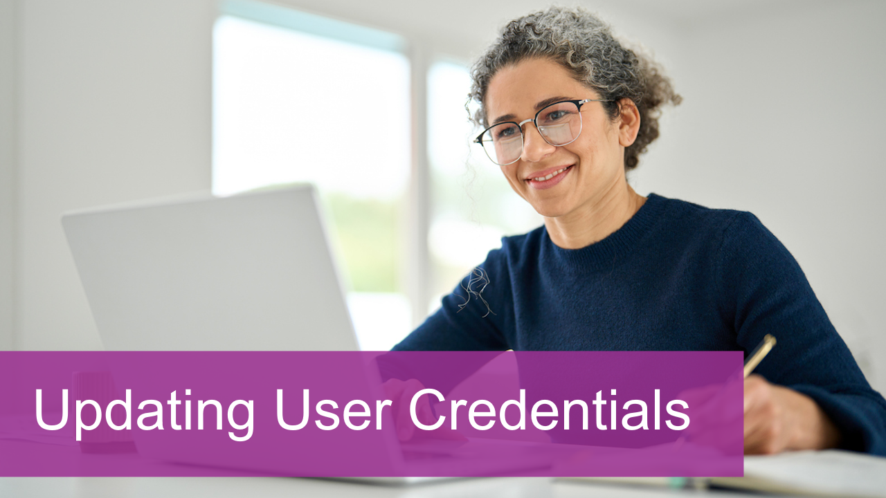 change your username password or email