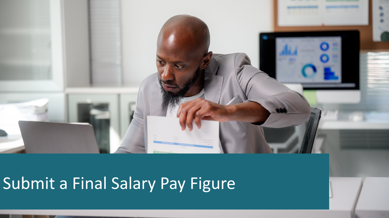 Submit a final salary