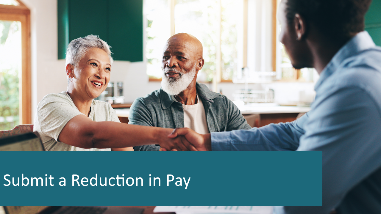Submit reduction in pay